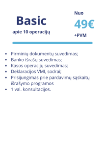 Basic paslaugos nuo 49 Eur